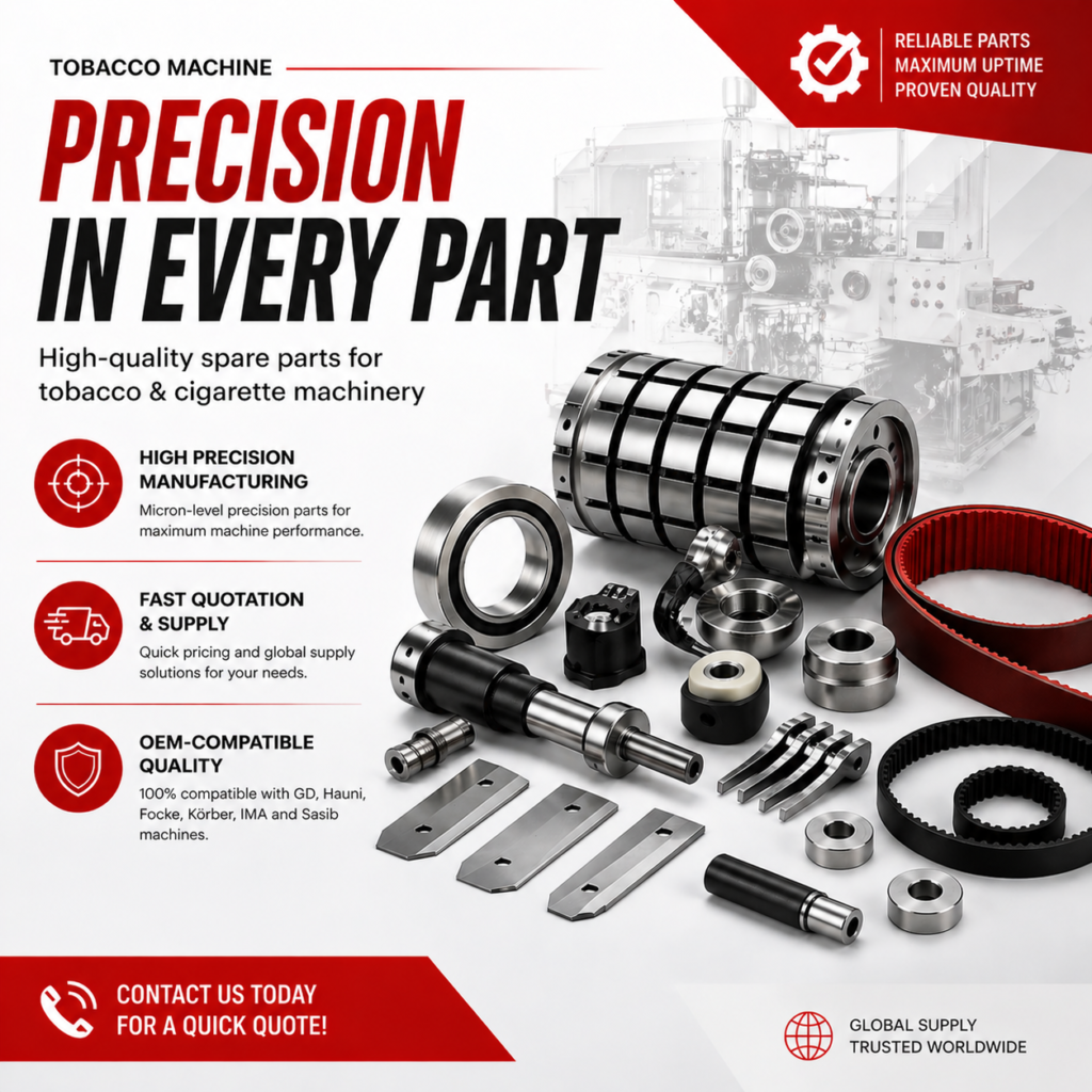 cigarette filter makers spare parts Anasayfa - Kalsatech Knowledge Drives Technology Tobacco Machinery Spare  Parts - Cigarette Machine Spare Parts - Cigarette Maker Parts - Filter  Maker Spare Parts - Cigarette Packer Parts